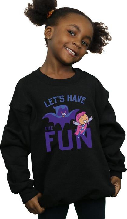 Actual product image Girls Teen Titans Go Let's Have The Fun Sweatshirt (116)