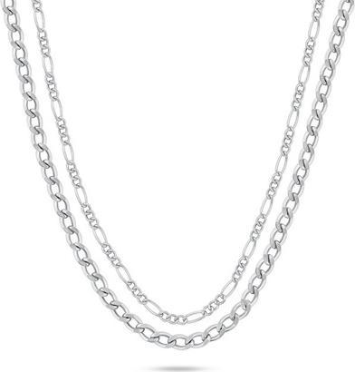 Image du produit Brilio Silver - Fine double collier en argent sterling NCL142W