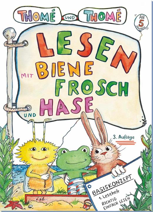 Actual product image Thomé:Lesen mit Biene, Frosch und Hase (German, Kurzi Shortriver, D. Orie, Prof Dr Günther Thomé, Dorothea Thomé, 2024)