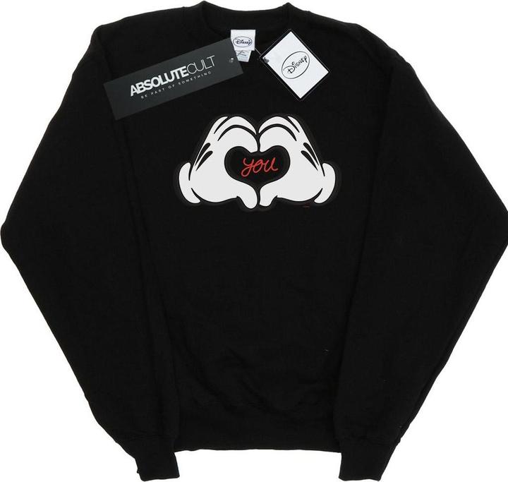 Actual product image Disney Mens Mickey Mouse Loves You Sweatshirt (S)