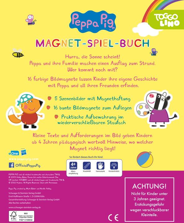Image du produit Peppa Pig Magnet-Spiel-Buch (Allemand, 2022)