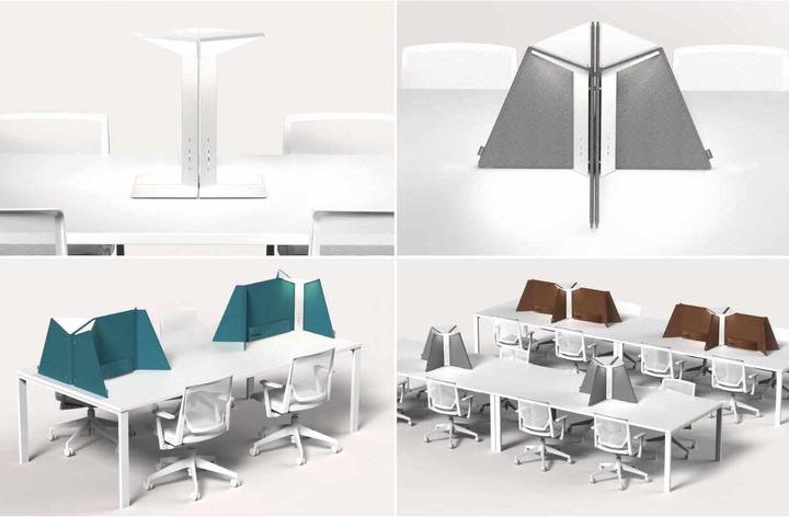 Actual product image Pablo Design Corner Office 30 Acoustic Panel Table Lamp (6000 lm)