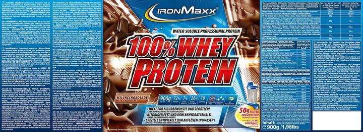 Actual product image IronMaxx 100% Whey Protein (2350g can) (Extreme Milk Chocolate, 1 pcs., 2350 g)