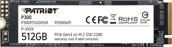 Actual product image Patriot P300 SSD 512 GB (512 GB, M.2 2280)