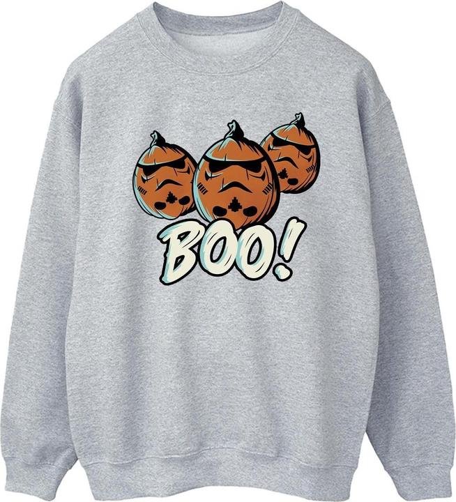 Actual product image Star Wars Mens Boo! Stormtrooper Pumpkin Sweatshirt (S)