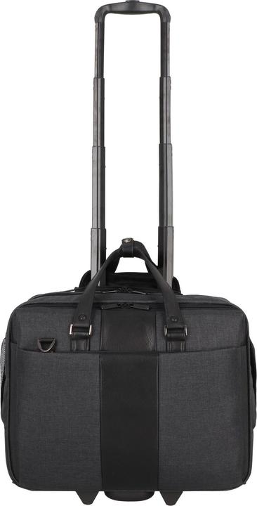 Dermata Business Laptop Trolley Canvas 3497CV Zwart (32 l, Handgepäck (bis 50l))