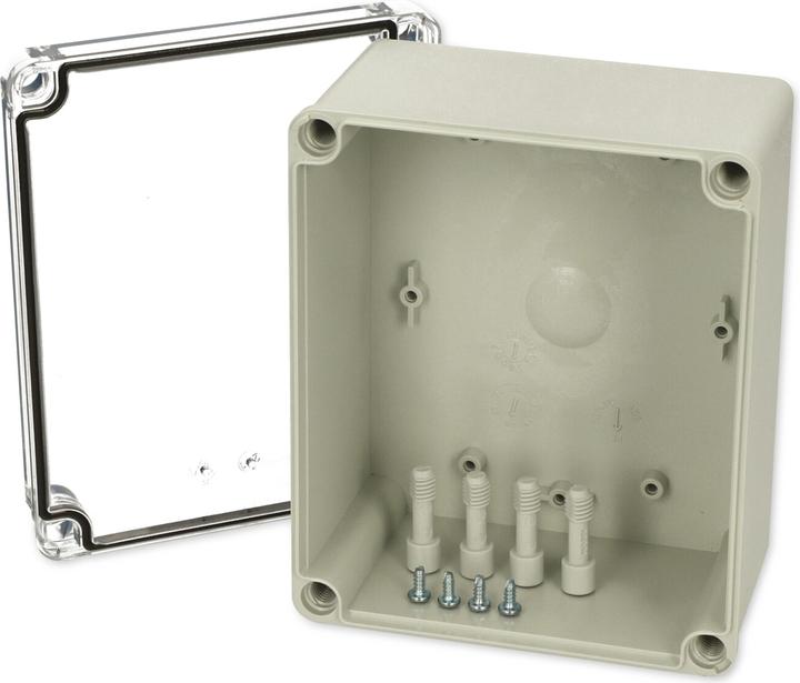 Actual product image Fibox IP67 box w/transparent lid,170x140x95mm (Housing)