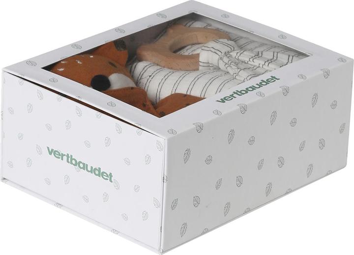 Produktbild Vertbaudet Baby Geschenk-Set: Wickeltuch, Schmusetuch & Greifling mit Geschenkverpackung