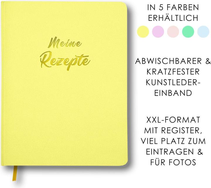 Image du produit Meine Rezepte zitronengelb (Allemand, 2022)
