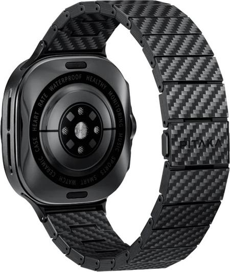 Pitaka Gliederarmband aus echtem Carbon Black (100% Kohlefaser)