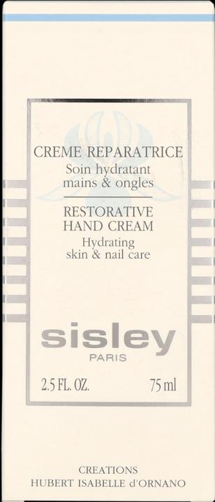 Actual product image Sisley Crème R'paratr Hydrating Mains & Ongles es (75 ml)