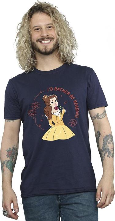 Immagine prodotto Disney La Bella e la Bestia Preferisco leggere TShirt (5XL)