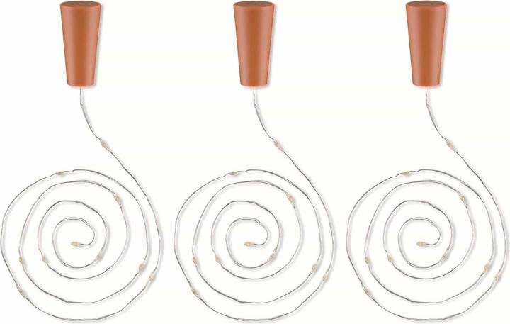 Produktbild Goobay 3x 10er LED-Flaschen-Lichterkette, inkl. Timer (0.95 m)
