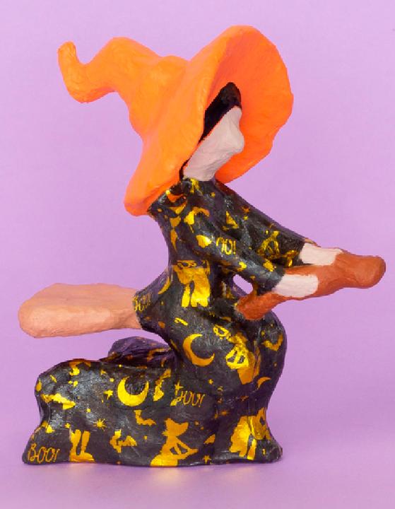 Actual product image Décopatch Witch on broom