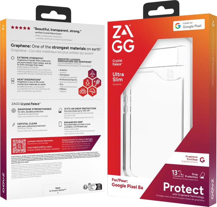 Actual product image Zagg Crystal Palace (Google Pixel 8)