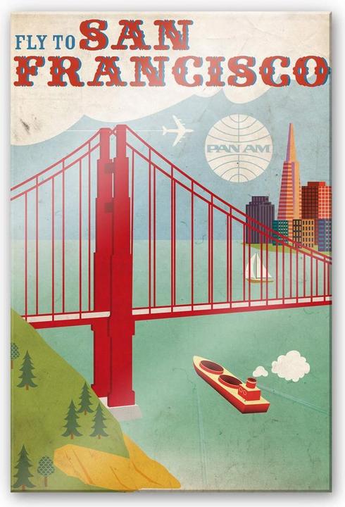 Image du produit Fly to San Francisco (75 x 120 cm)