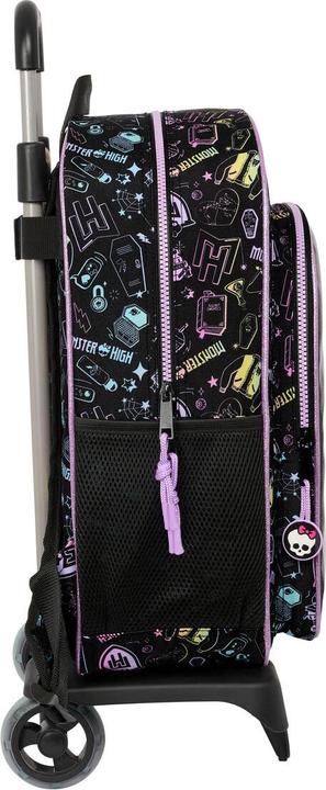 Actual product image Monster High School rucksack with wheels Black 33 x 42 x 14 cm