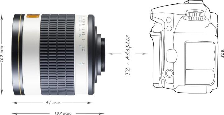 Actual product image Walimex 500/6.3 DSLR Mirror Nikon F (Nikon F, full size)