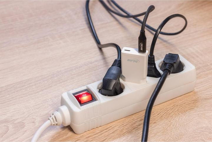 Actual product image InLine USB mains adapter charger Dual USB-C, PD, PPS, 30W, white (30 W)