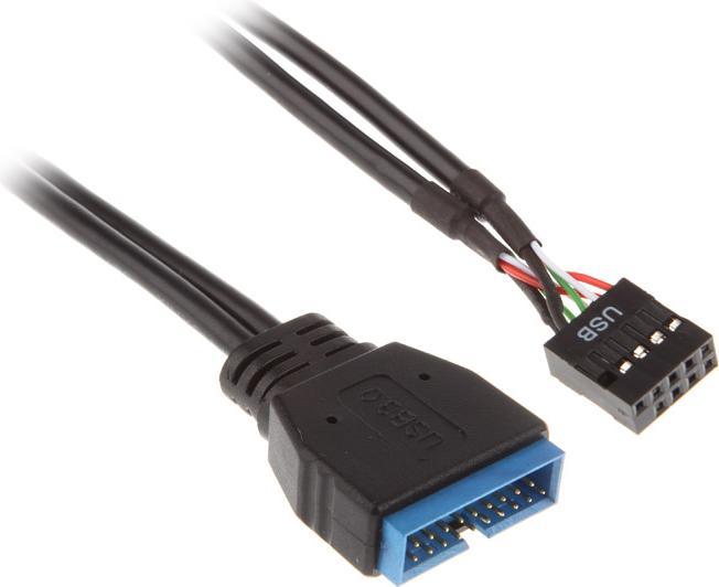 Image du produit Akasa USB 2.0 à USB 3.0 en-tête interne (0.10 m, USB 2.0)