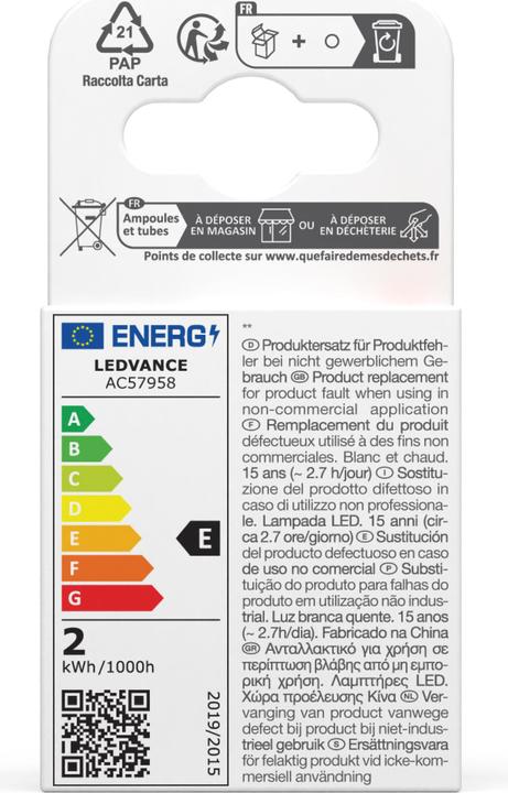 Etichetta energetica Osram Stella Mr11 (GU4, 20 W, 184 lm, 1 x, G)