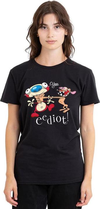 Actual product image Ren & Stimpy Unisex Adult You Eediot T-Shirt (S)