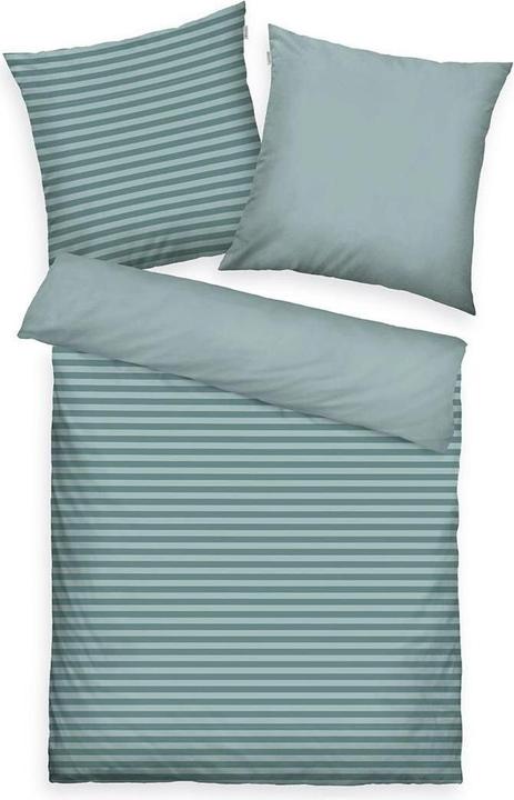 Actual product image Tom Tailor Renforcé Bettwäsche schmaler Querstreifen MIG (Bedding set, 160 x 210 cm + 65 x 100 cm)