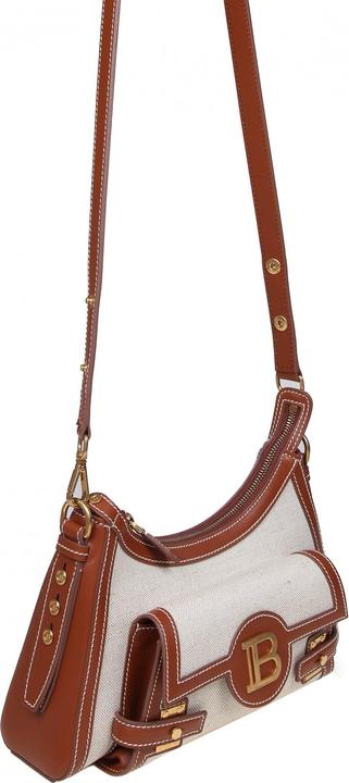 Produktbild Balmain b-buzz hobo bag in canvas and leather