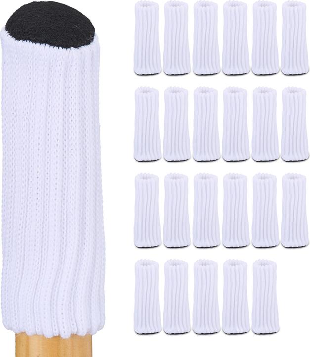 Relaxdays Stuhlbeinsocken (Chair socks, 24 Piece)
