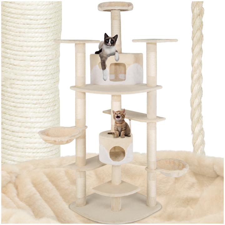 Immagine prodotto tectake Nelly (204 cm, Beige, Bianco)