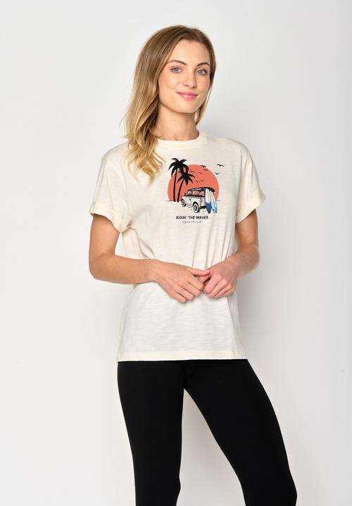 Produktbild Greenbomb Women's Nature Beach Trip Stop T-Shirt (XS)
