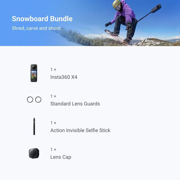 Actual product image Insta360 X4 Snowboard Combo (Wi-Fi)