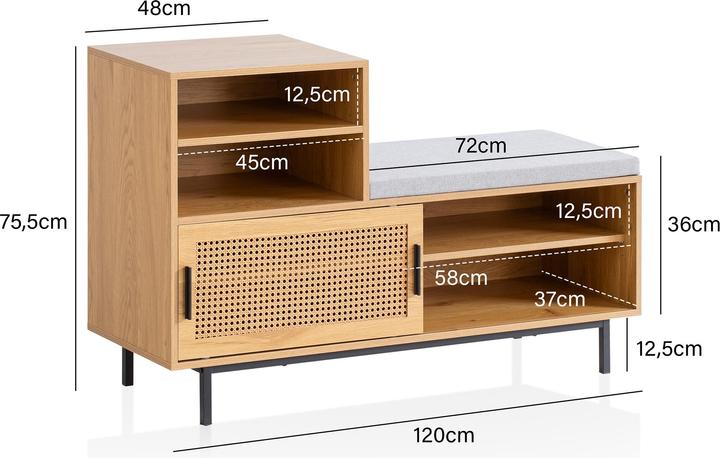 Image du produit FineBuy Remi (120 x 76 x 40 cm)