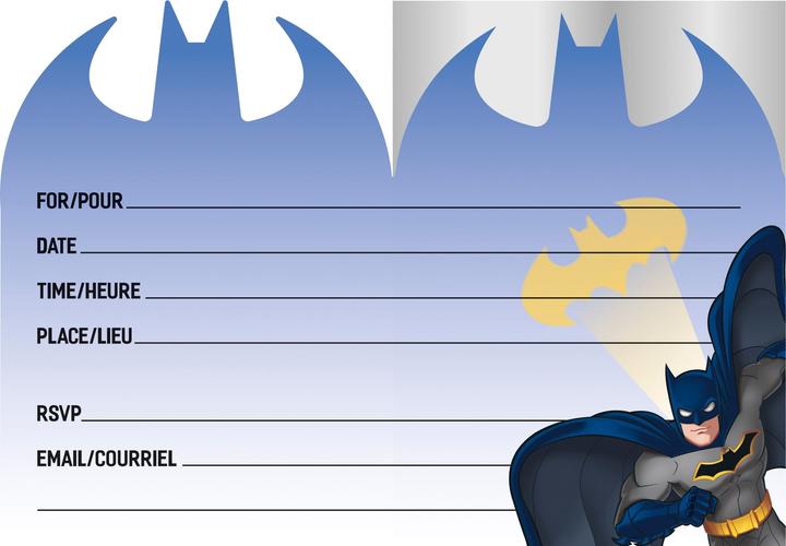 Immagine prodotto Unique Cartes d'invitation Batman