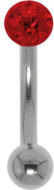 Bijouteria Augenbrauenpiercing (Edelstahl, Kristall, Epoxiharz)