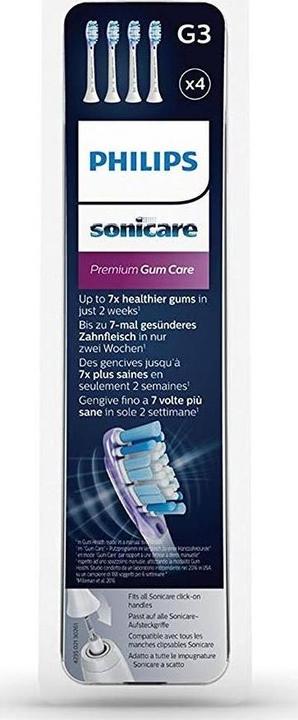 Actual product image Philips Sonicare Original slip-on brush Premium GumCare 4 pack (4 x)
