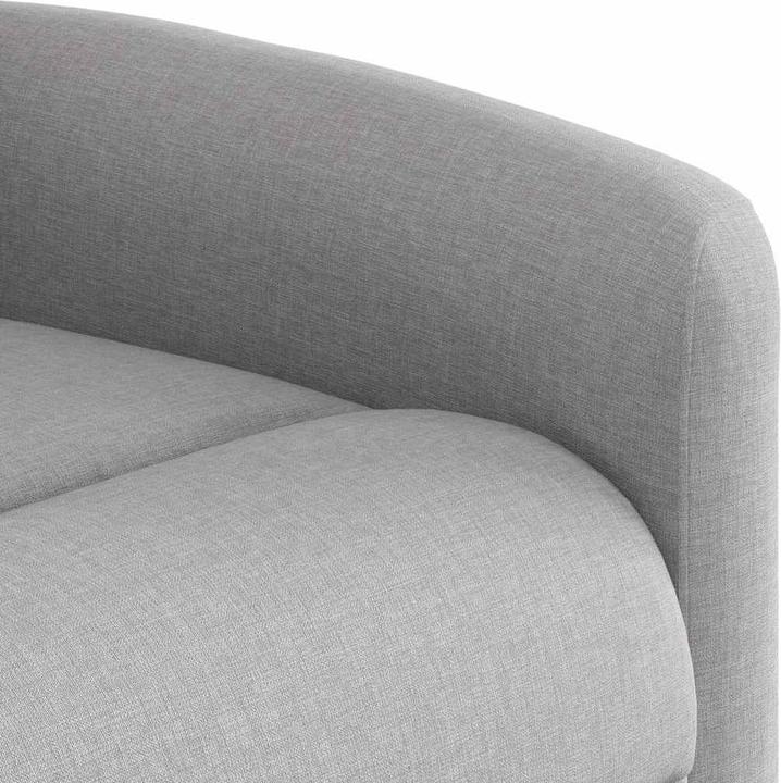 Actual product image VidaXL Massage armchair cloud grey fabric massage TV armchair