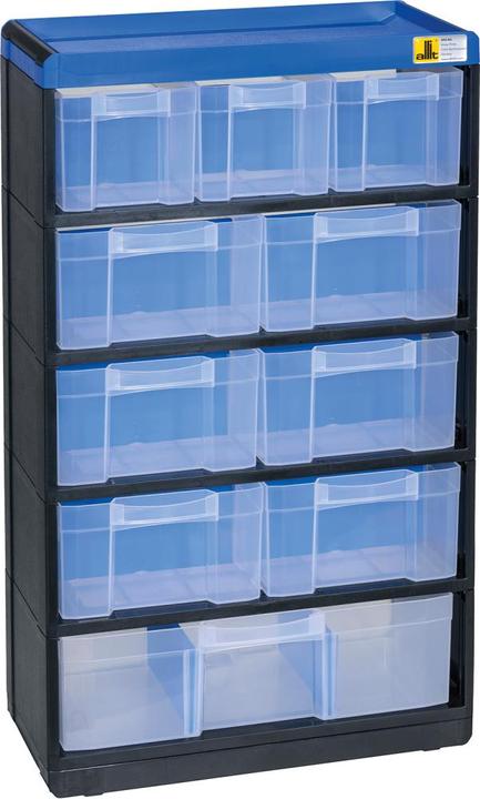 Actual product image eurokraft pro VARIOPLUS PRO small parts cabinet, HxWxD 525 x 300 x 135 mm, 10 drawers, 11 (13.50 cm, 52.50 cm)