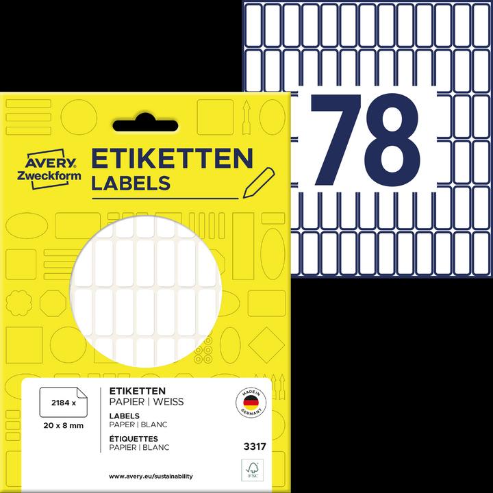 Produktbild Avery Mini Organisationsetiketten
