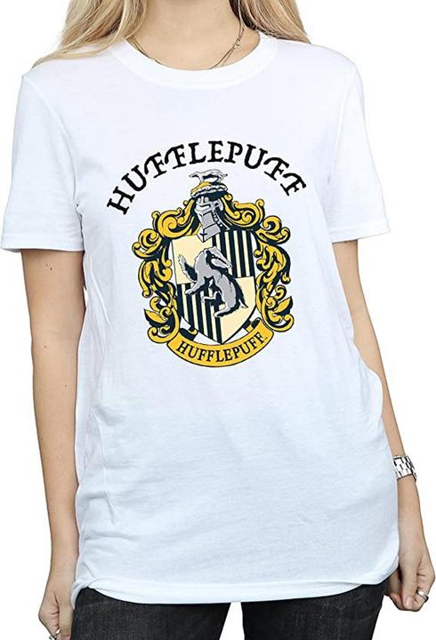Immagine prodotto Maglietta Hufflepuff in cotone da donna/ragazzo (M)