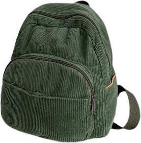 Image du produit Only-Bags.Store Sac à dos en velours côtelé,Sac à dos universitaire de lycée,Rétro simple
