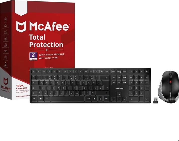 Immagine prodotto CHERRY DW 9500 Slim + McAfee 1Y 3 User (DE, Senza fili)