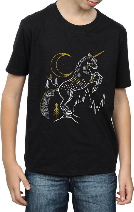 Immagine prodotto Unicorn Line Art Maglietta Ragazzi (128)
