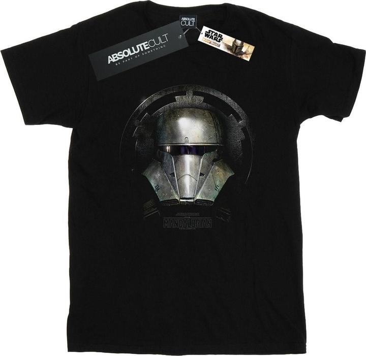 Actual product image Star Wars Mens The Mandalorian Dark Helmet T-Shirt (3XL)