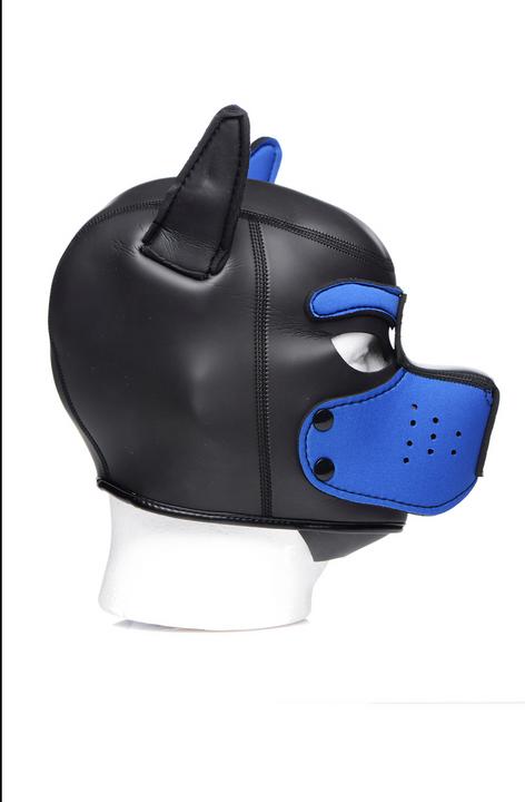 Actual product image Master Series Neoprene Puppy Hood - Black and Blue