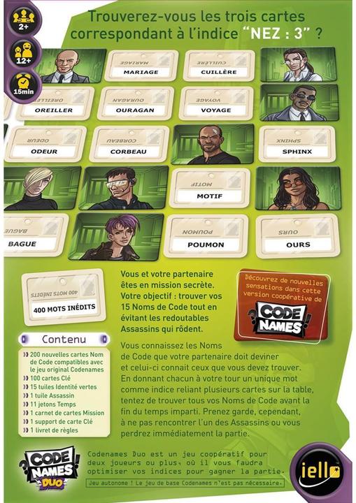 Produktbild Iello Codenames- Duo (Französisch)