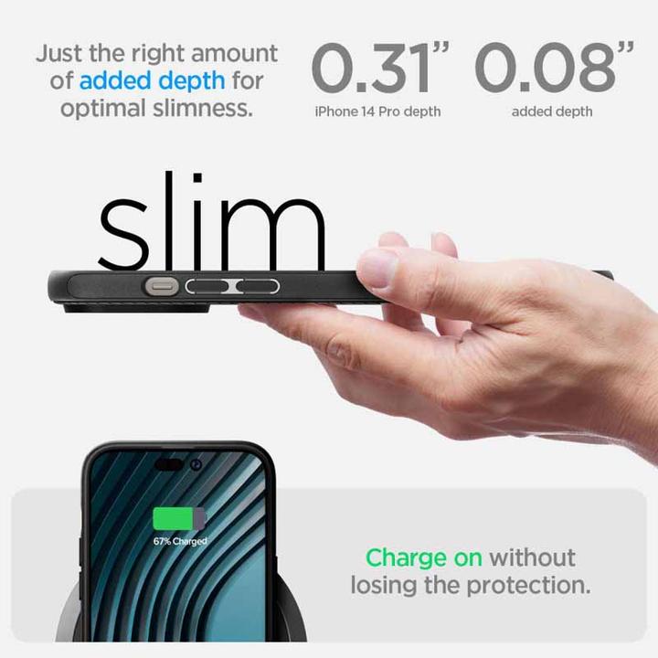 Produktbild Spigen Sigen MAG ARMOR FÜR IPHONE 14 PRO MATTSCHWARZ (Apple iPhone 14 Pro)