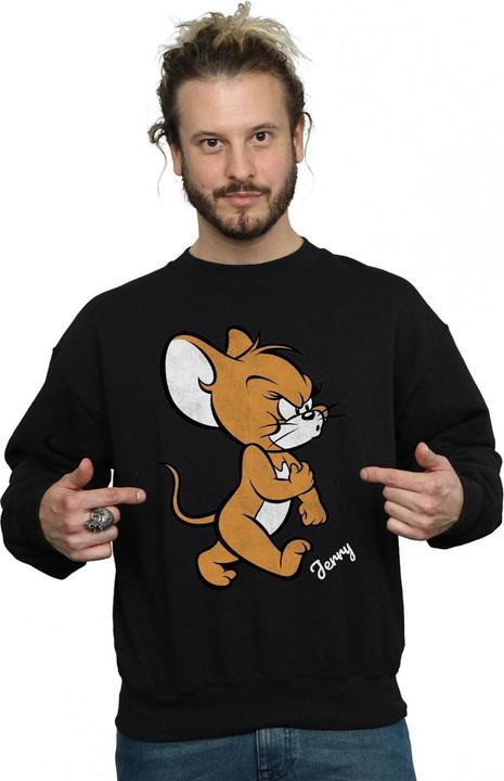 Image du produit Tom & Jerry Mens Angry Mouse Cotton Sweatshirt (XL)