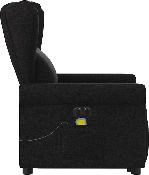 Produktbild VidaXL Elektrischer Massagesessel mit Aufstehhilfe Schwarz Stoff