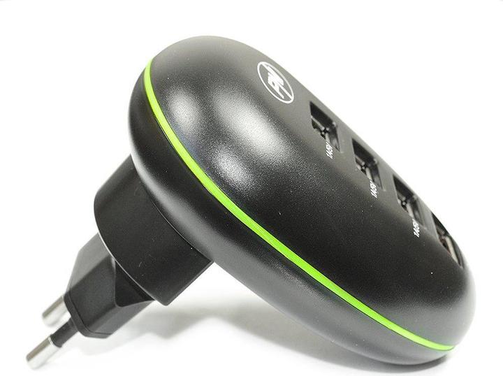 PNI USB-oplader met 4 poorten, voor smartphones, tablets en camera's